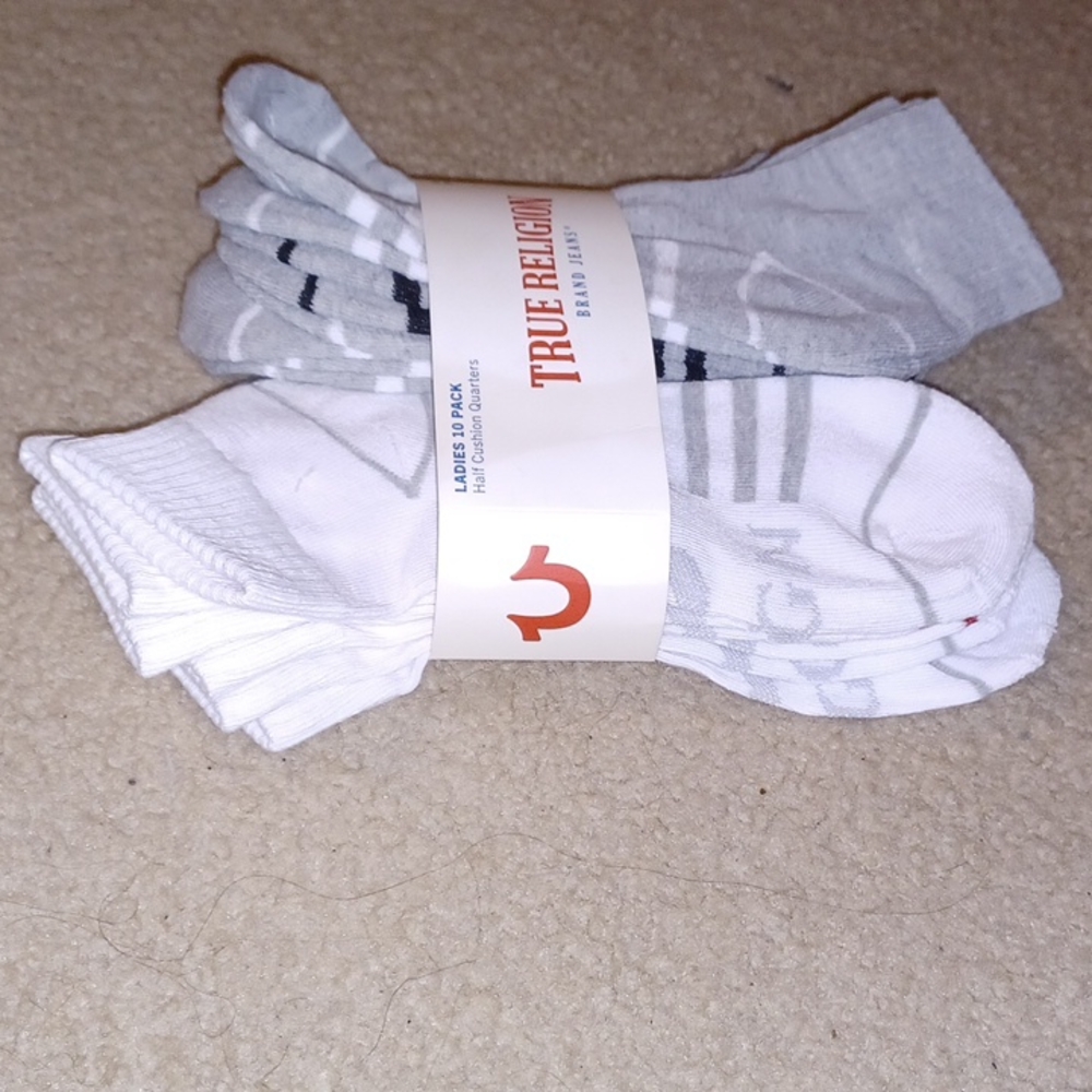 Ladies True Religion Brand socks 10 pack